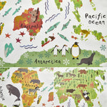 Animal Continents World Map