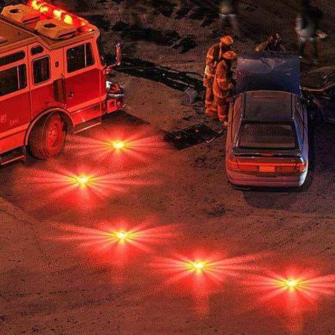 2 Packs LED Road Flares Flashing Warning Light