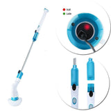 3 Head Sets for Multi-Purpose Uses(Bathroom Floor Wall Floor Scrub Brush Scrubber)floor scrubber (Blue)