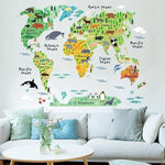 Animal Continents World Map