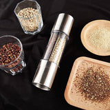 2 in 1 - Stainless Steel Pepper Mill \ Salt Grinder